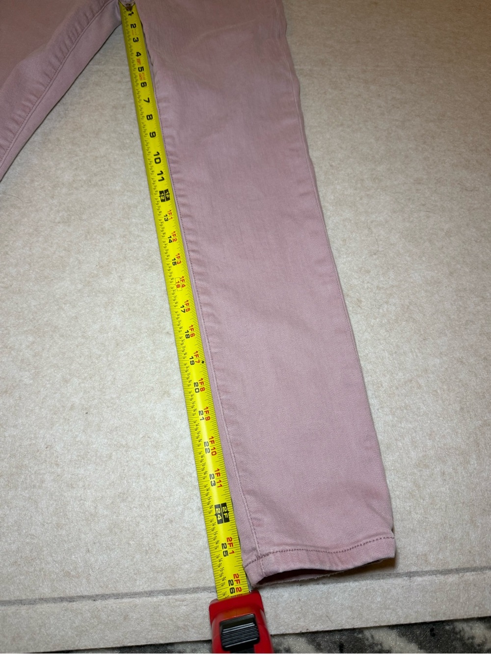 Joe's Jeans Mauve Pink Skinny Straight Leg Jeans Size 27 - Picture 3 of 9